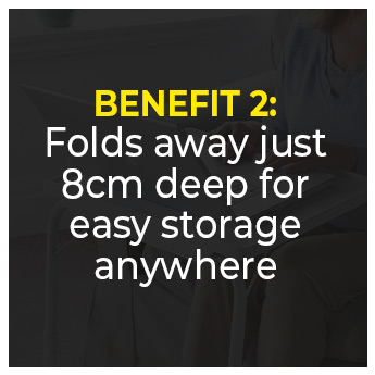 Fold Away Table White - Buy 1 Get 1 Free