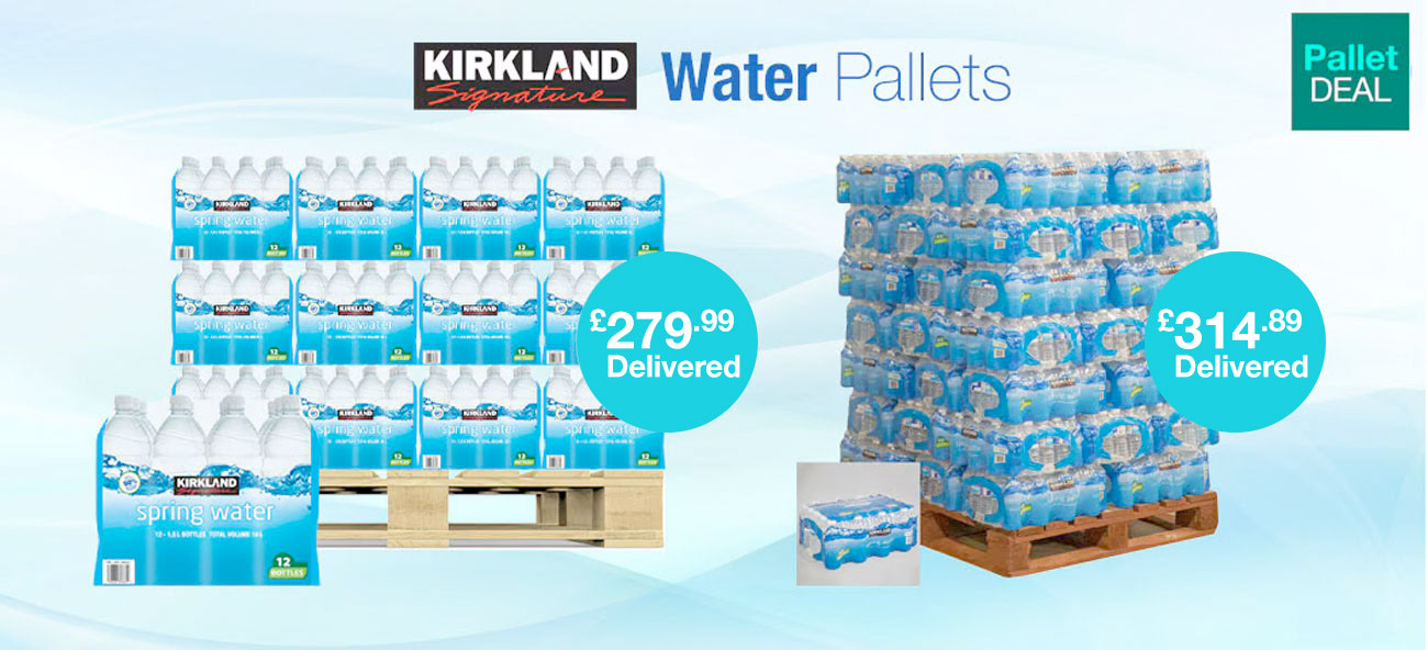 kirkland signature water pallets
