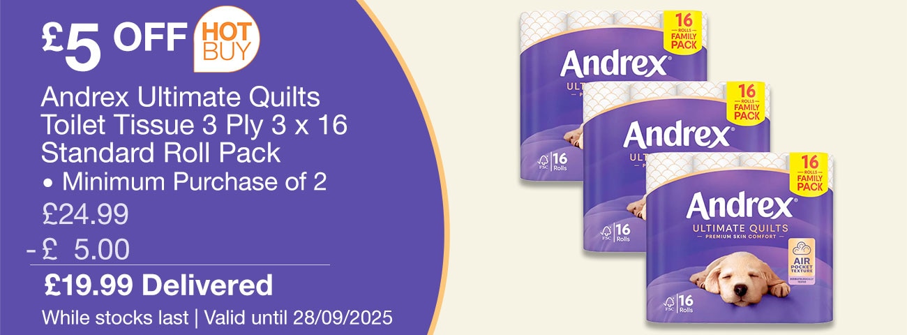andrex ultimate quilts toilet tissue