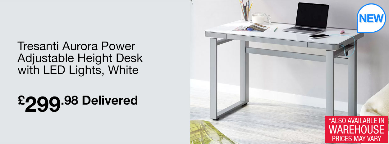tresanti aurora power adjustable height desk