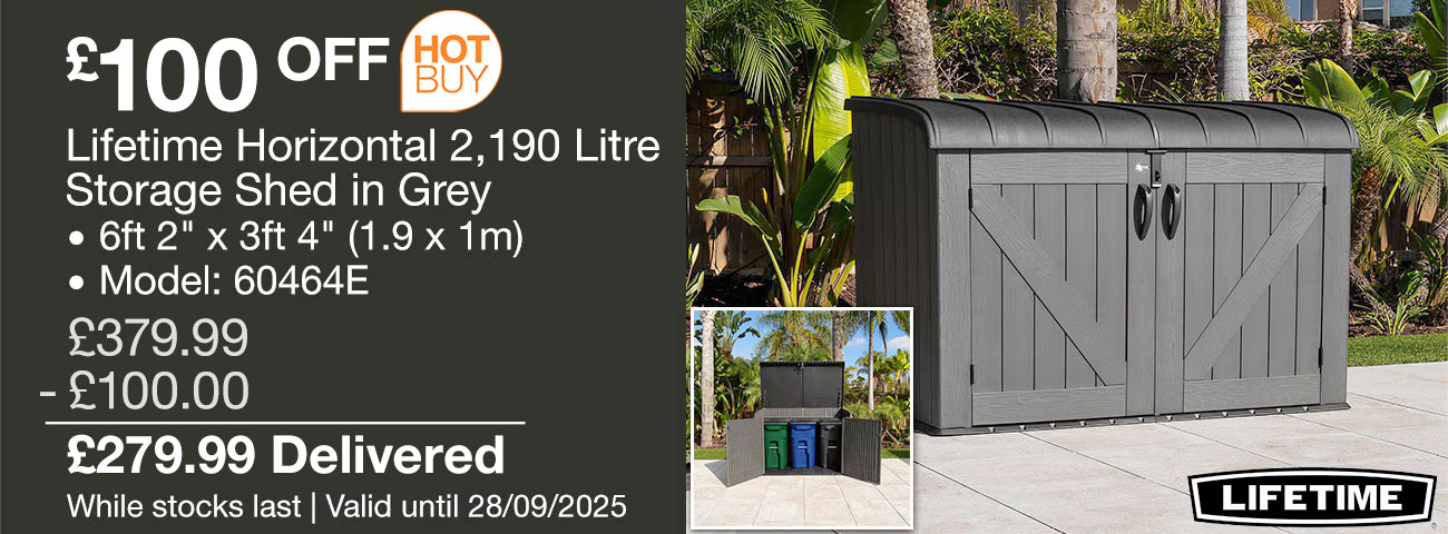 lifetime horizontal storage shed