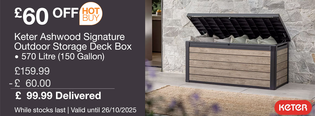 keter ashwood signature storage deck box