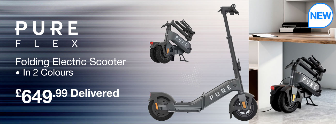 pure flex folding electric scooter