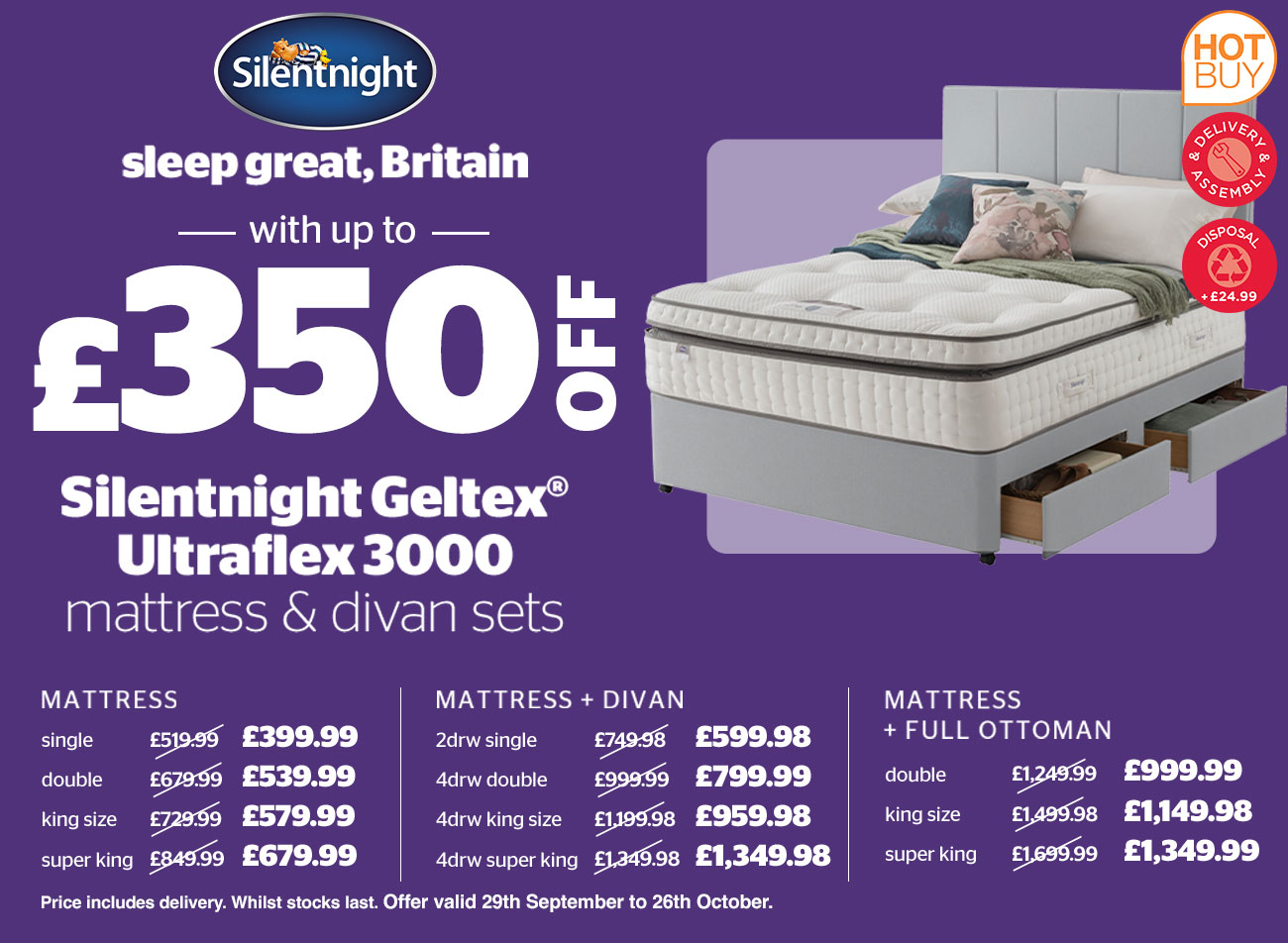silentnight geltex ultraflex