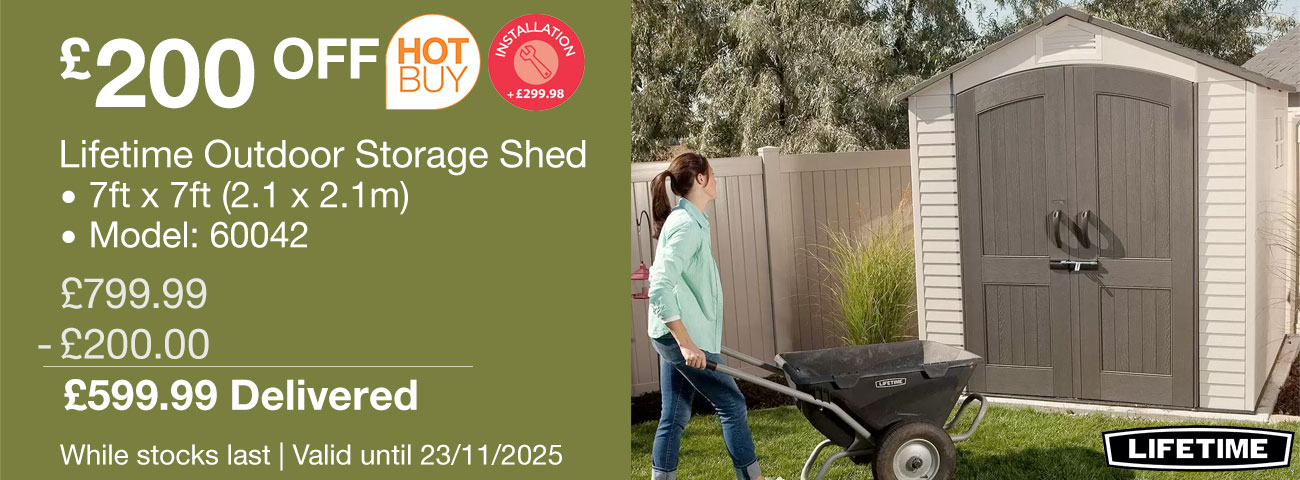 lifetime outdoor storage shed