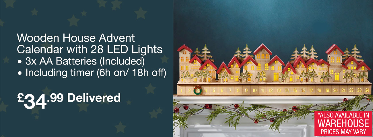 wooden advent calendar