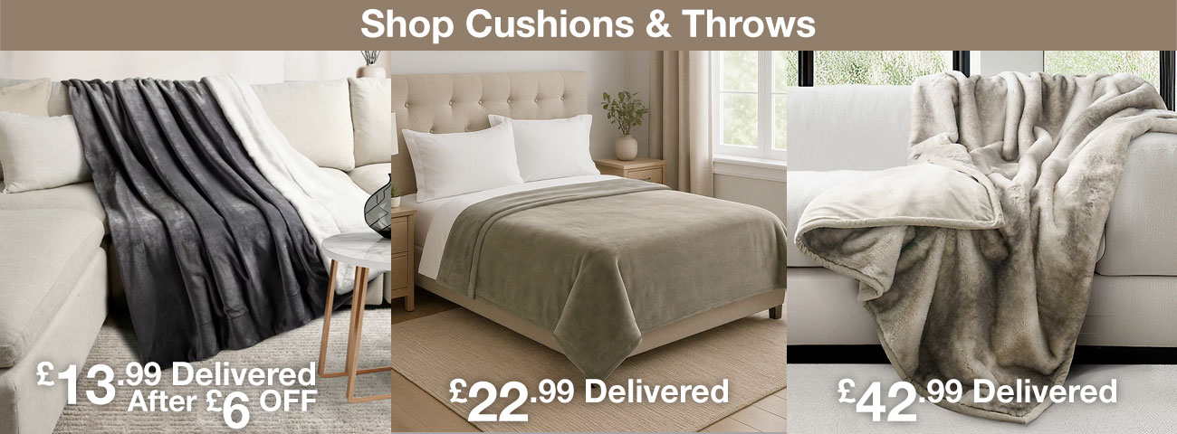 cushions and throws