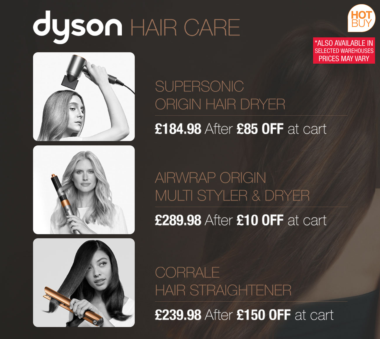 save on dyson haircare