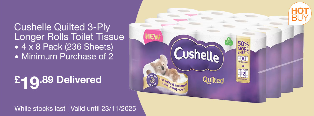 cushelle quilted 3 ply longer rolls toilet tissue