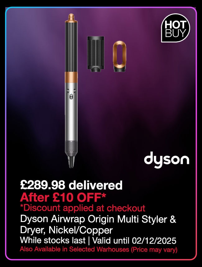 Dyson Airwrap Origin Multi Styler & Dryer, Nickel/Copper