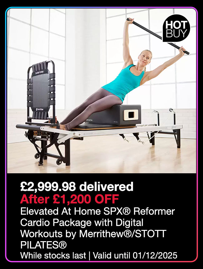 Elevated At Home SPX® Reformer Cardio Package with Digital Workouts by Merrithew®/STOTT PILATES®