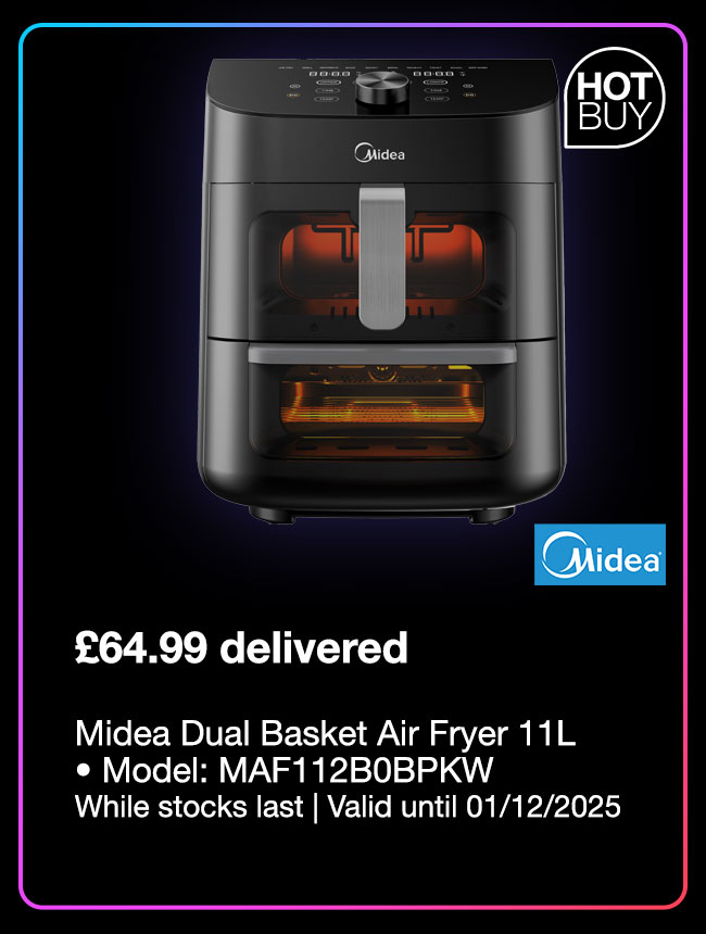 Midea Dual Basket Air Fryer 11L