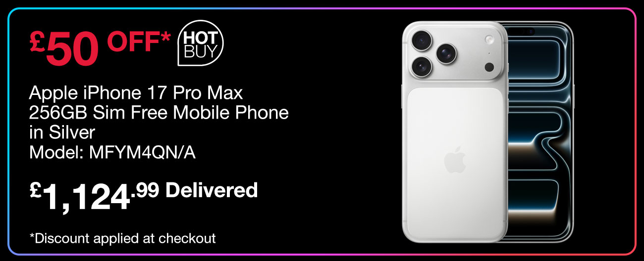 Apple iPhone 17 Pro Max 256GB Sim Free Mobile Phone in Silver