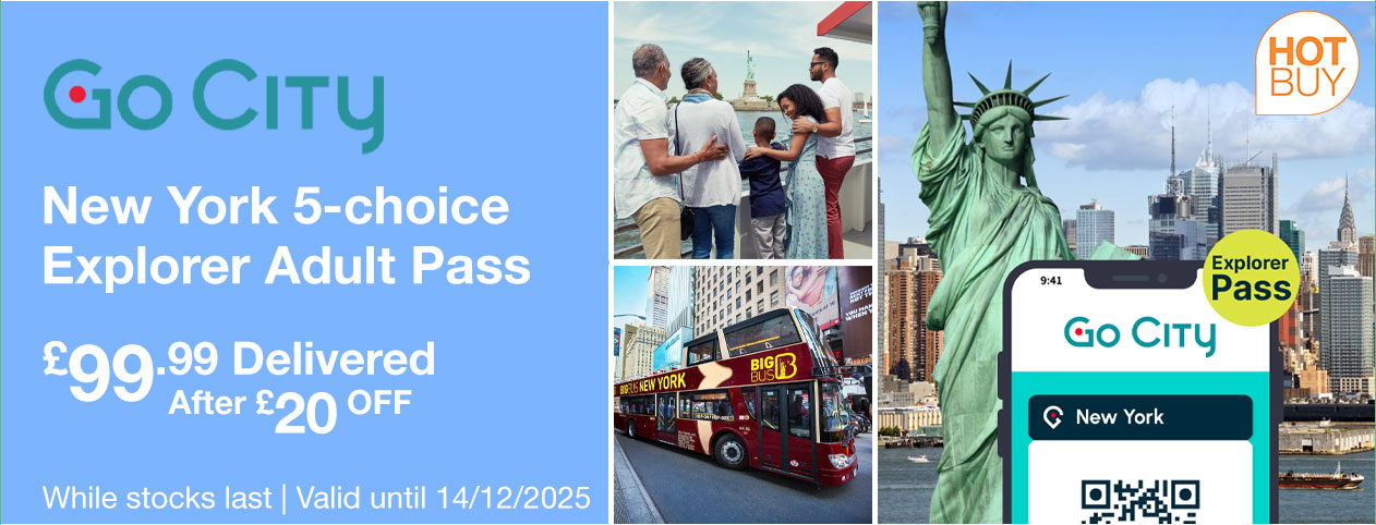 Go City New York 5-choice Explorer Adult Pass