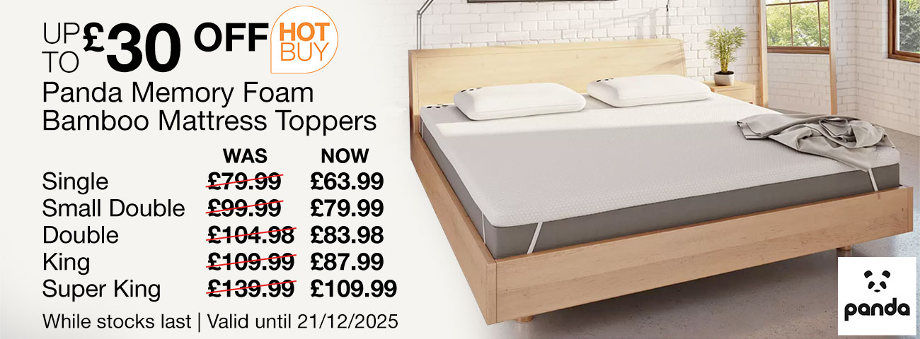 panda memory foam bamboo mattress toppers