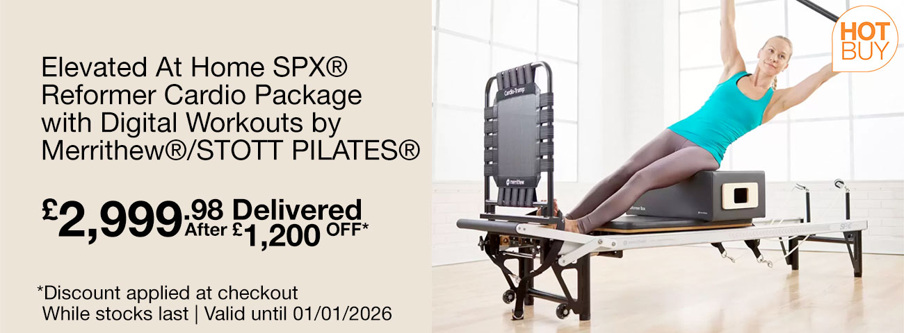 elevated at home spx reformer cardio package