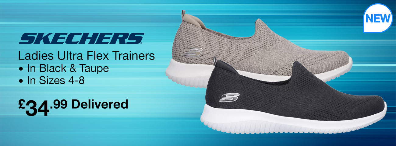 skechers ladies ultra flex trainers