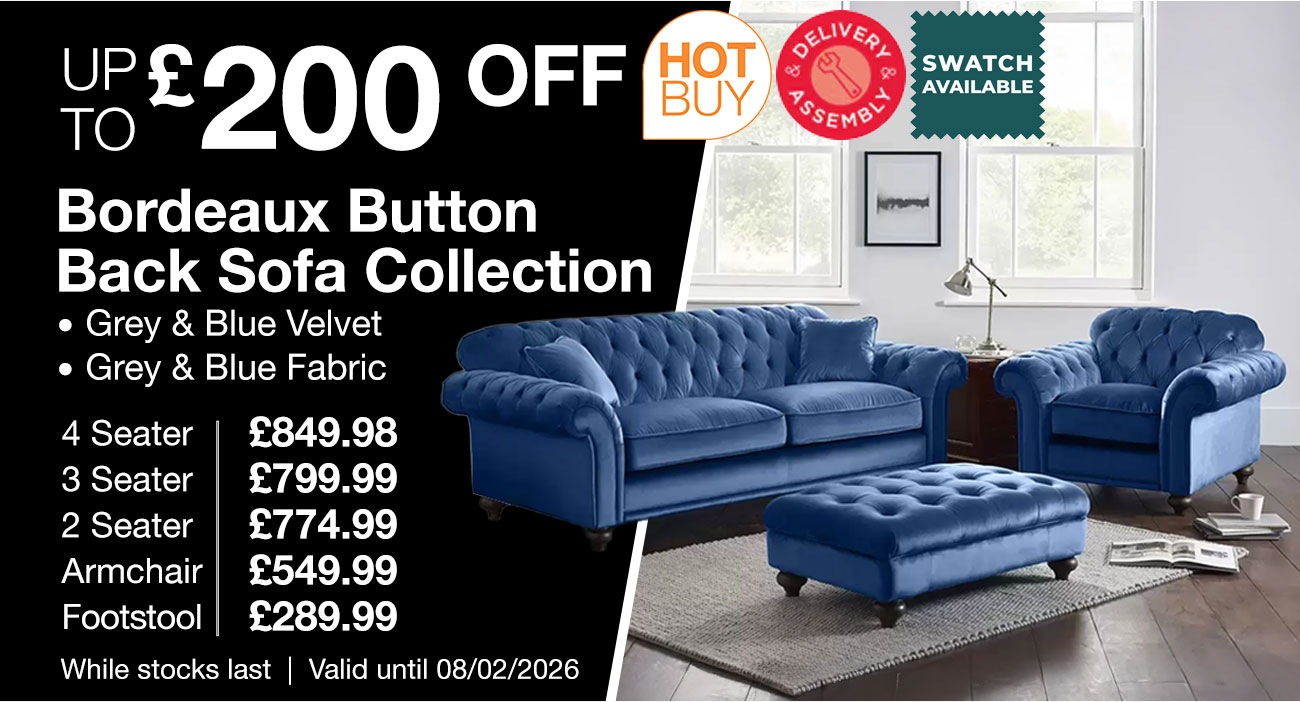 Bordeaux Button Back Sofa Collection