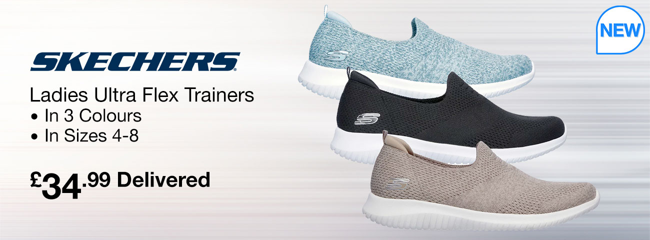 skechers ultra flex trainers