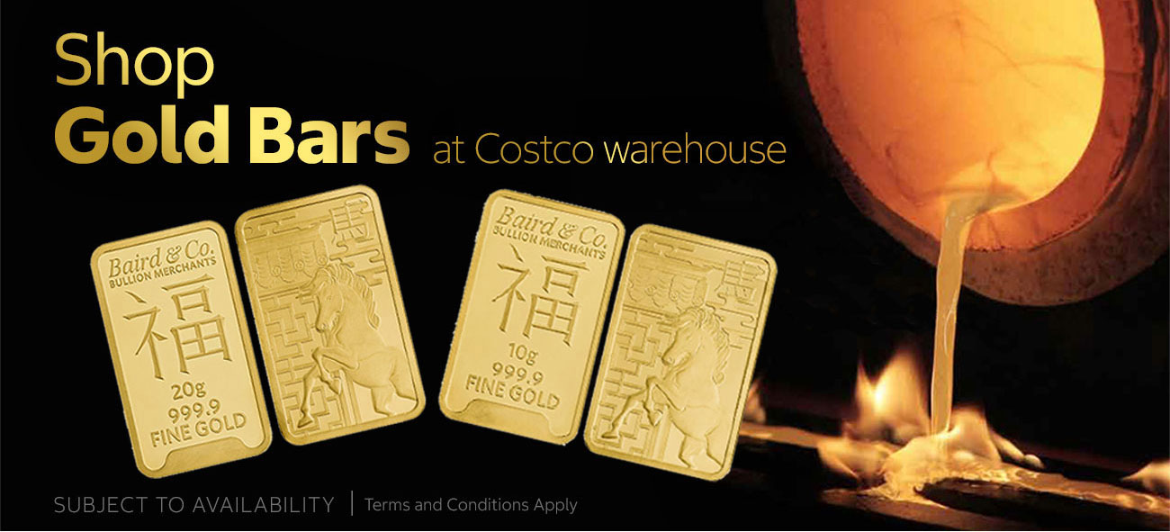 Shop Gold Bars at Costco warehouse