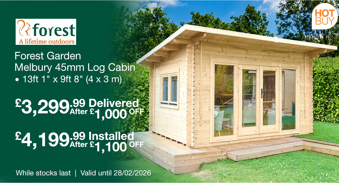 forest garden melbury log cabin