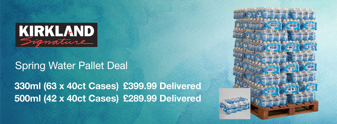 Kirkland Signature Spring Water Pallet Deal