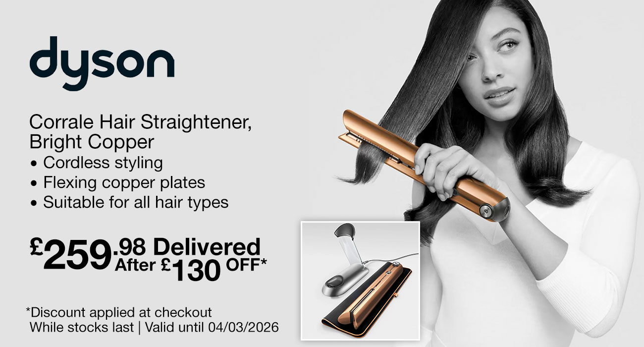 dyson corrale hair straightener bright copper