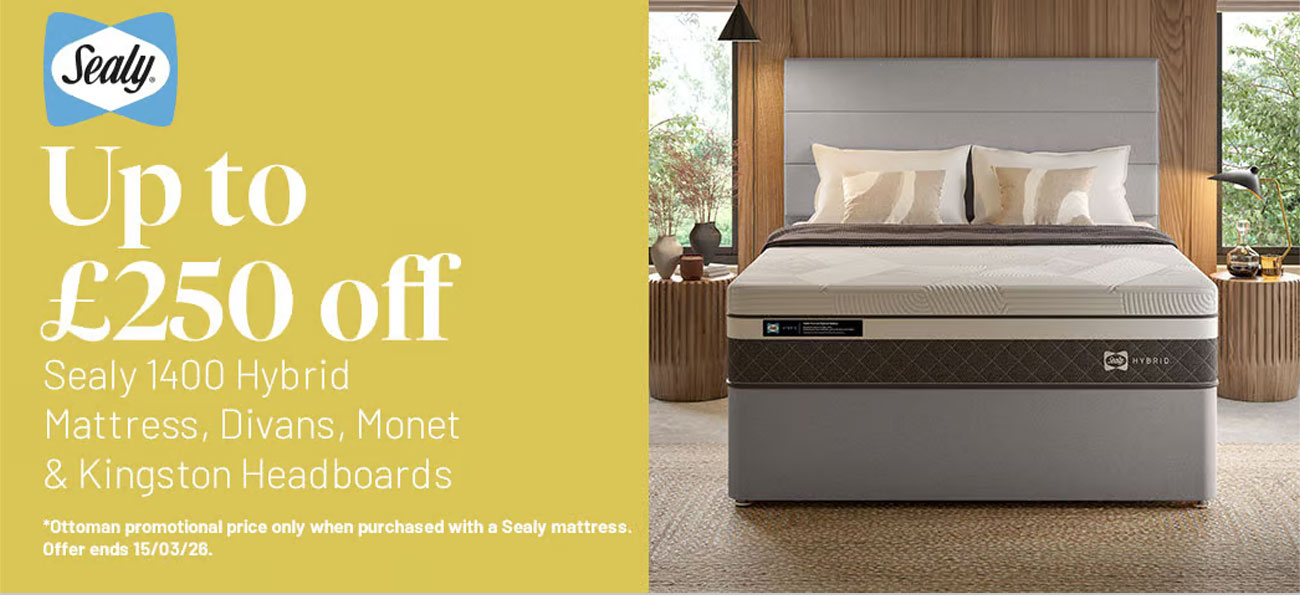 Up To £250 OFF Sealy Mattress & Divan Promotion