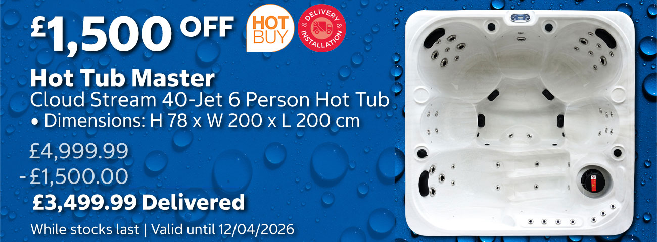 Hot Tub Master Cloud Stream 40-Jet 6 Person Hot Tub