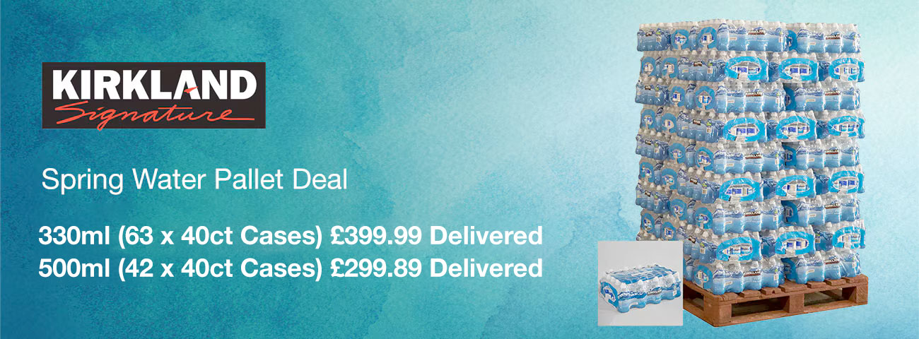 Kirkland Signature Spring Water Pallet Deals