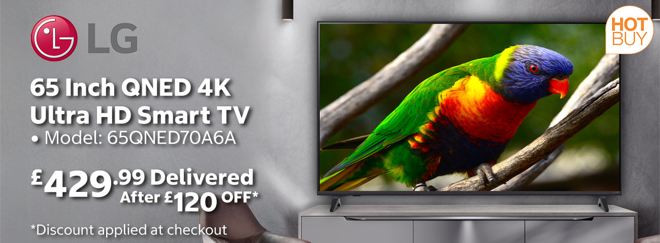 LG 65QNED70A6A 65 Inch QNED 4K Ultra HD Smart TV