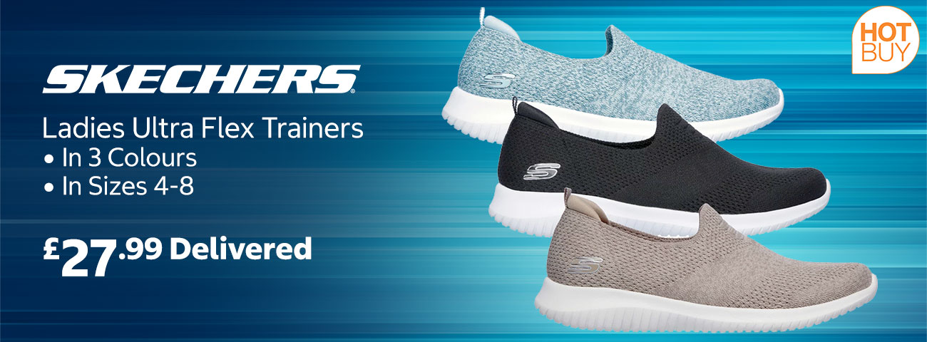 Skechers Ladies Ultra Flex Trainers