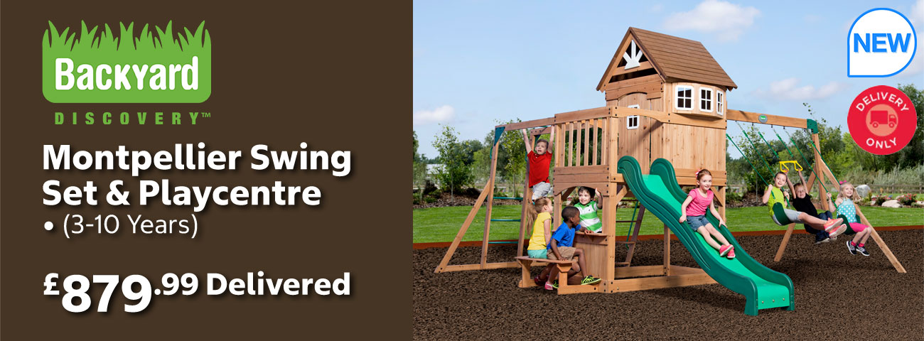Backyard Discovery Montpellier Swing Set & Playcentre