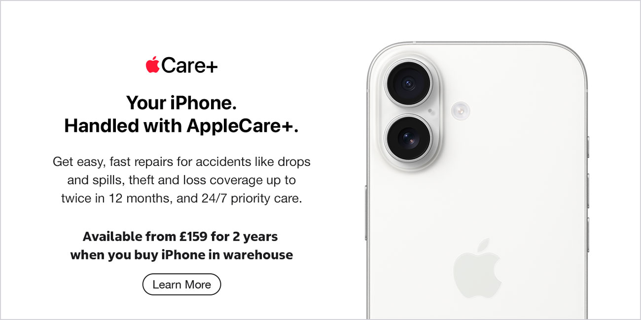 Protect your new device with AppleCare+