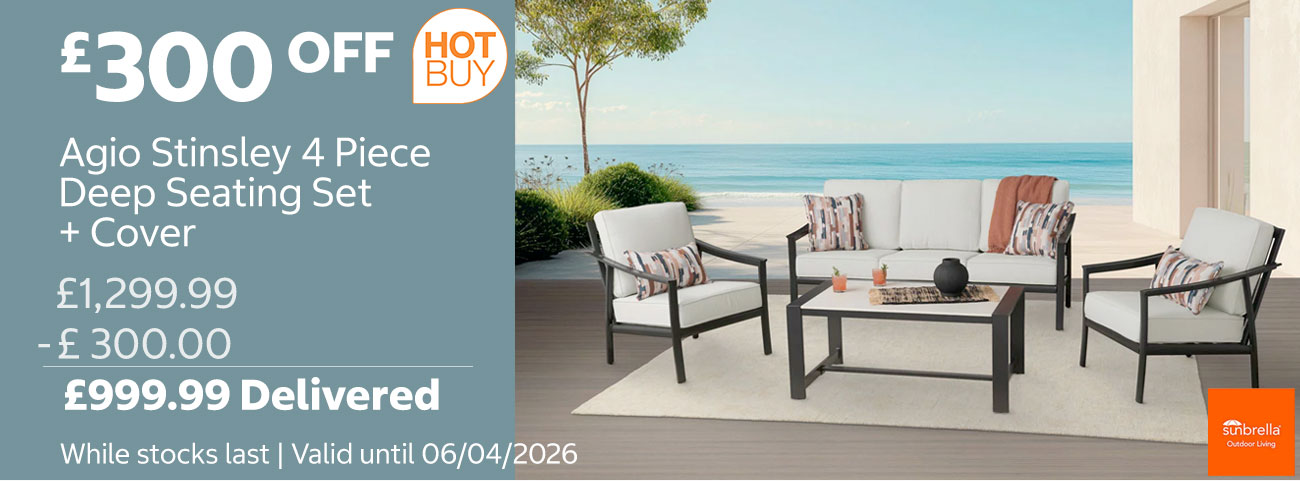 Agio Stinsley 4 Piece Deep Seating Set