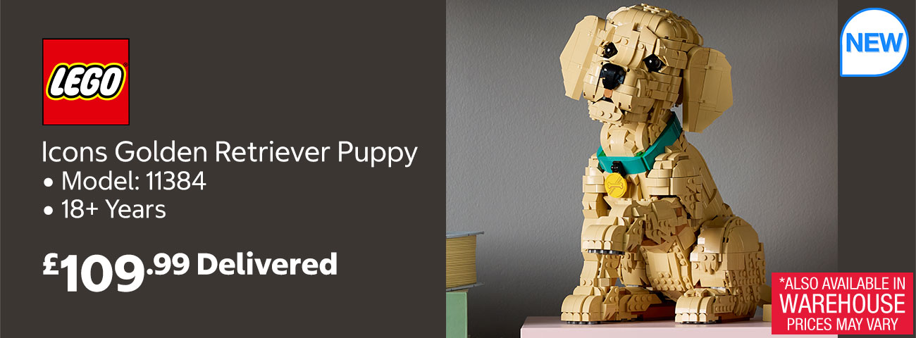 lego icons golden retriever puppy