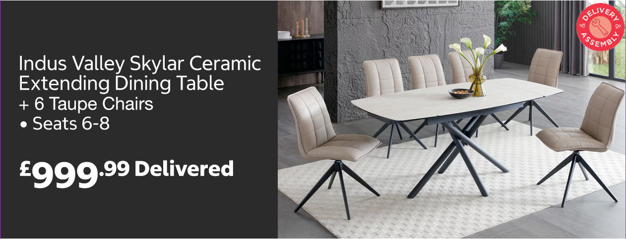 indus valley skylar extending dining table