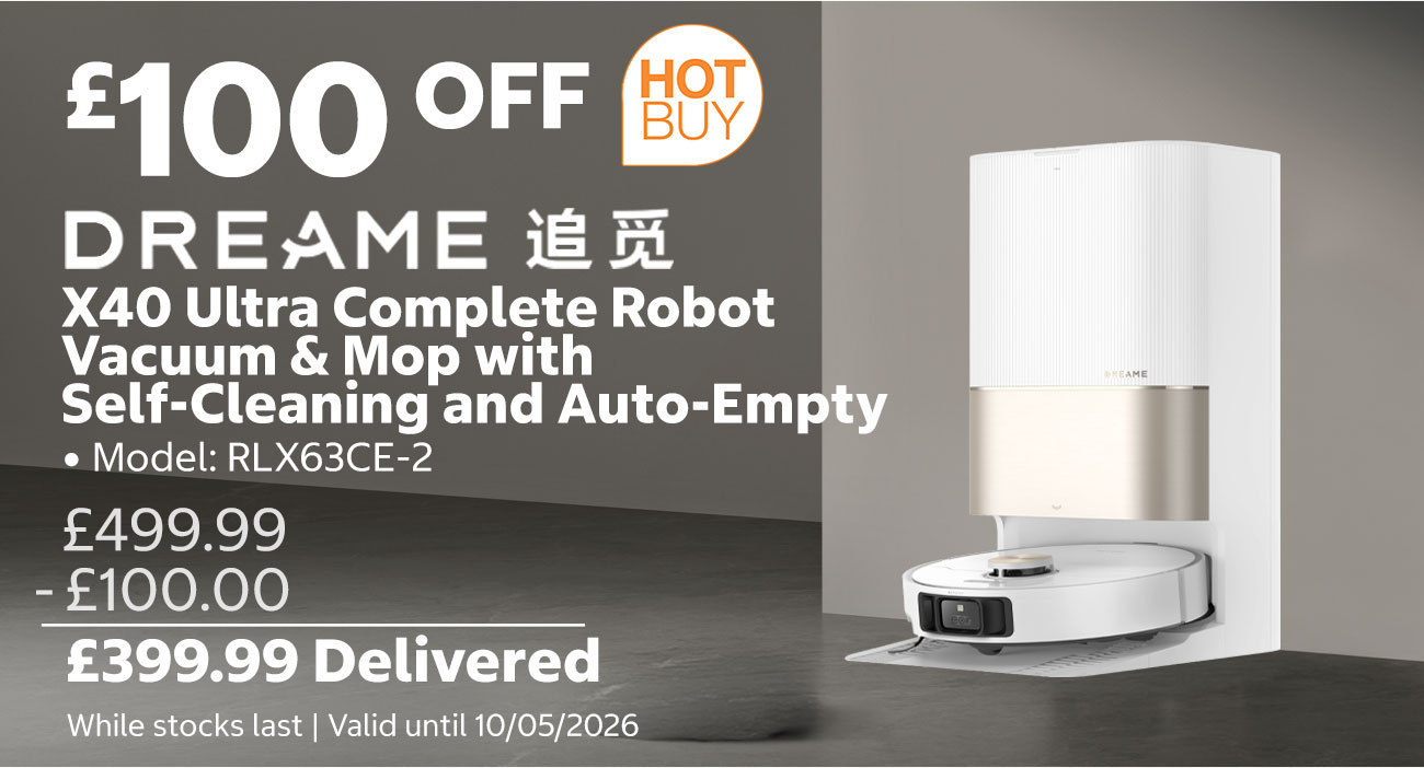 Dreame X40 Ultra Complete Robot Vacuum & Mop with Self-Cleaning and Auto-Empty