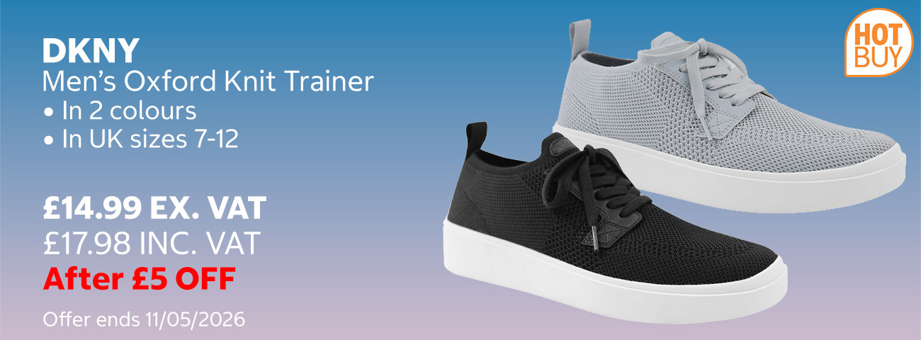 DKNY Mens Oxford Knit Trainer