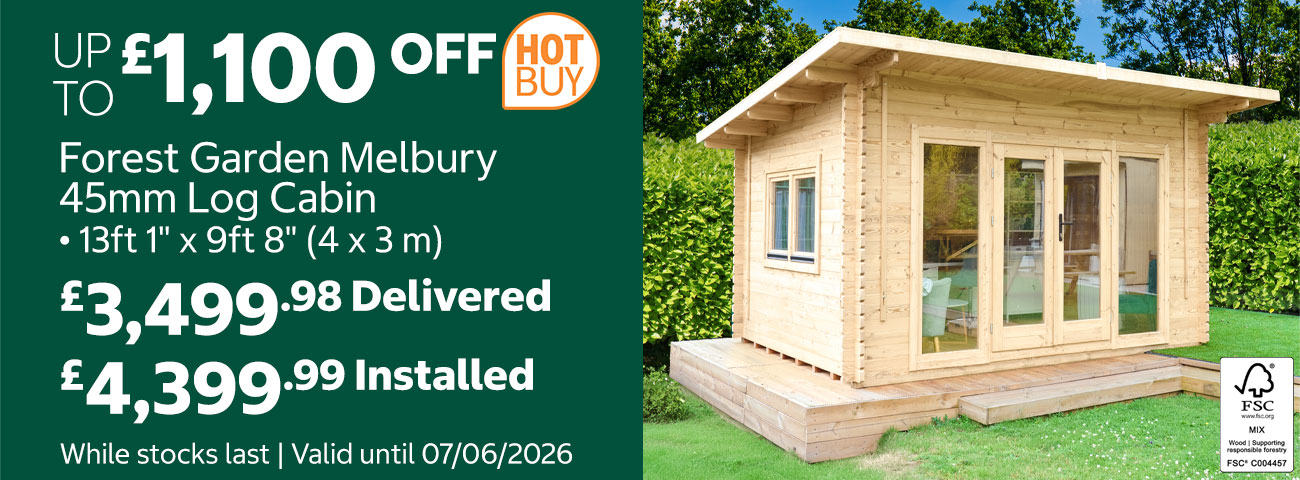 forest garden melbury log cabin