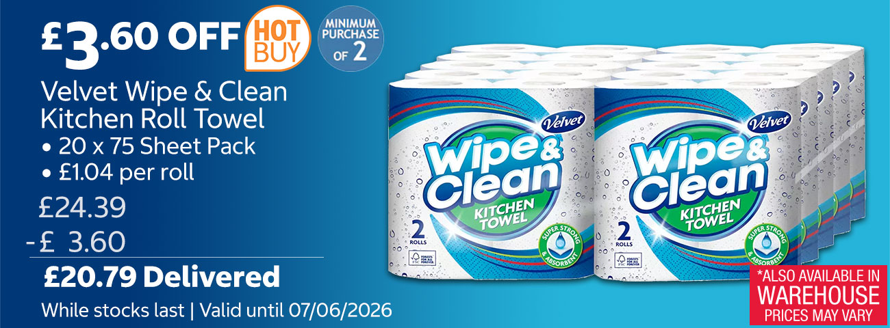 velvet wipe kitchen roll