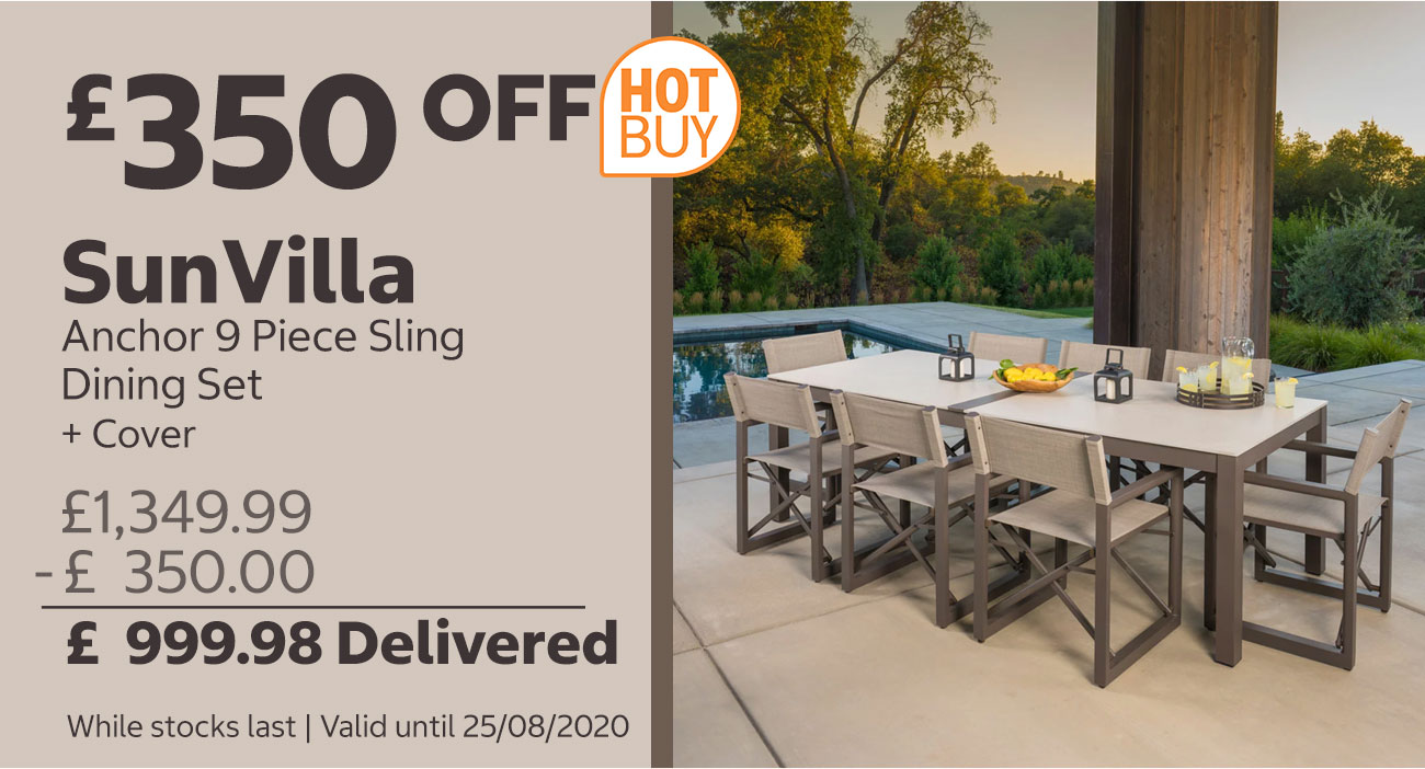 SunVilla Anchor 9 Piece Dining Set