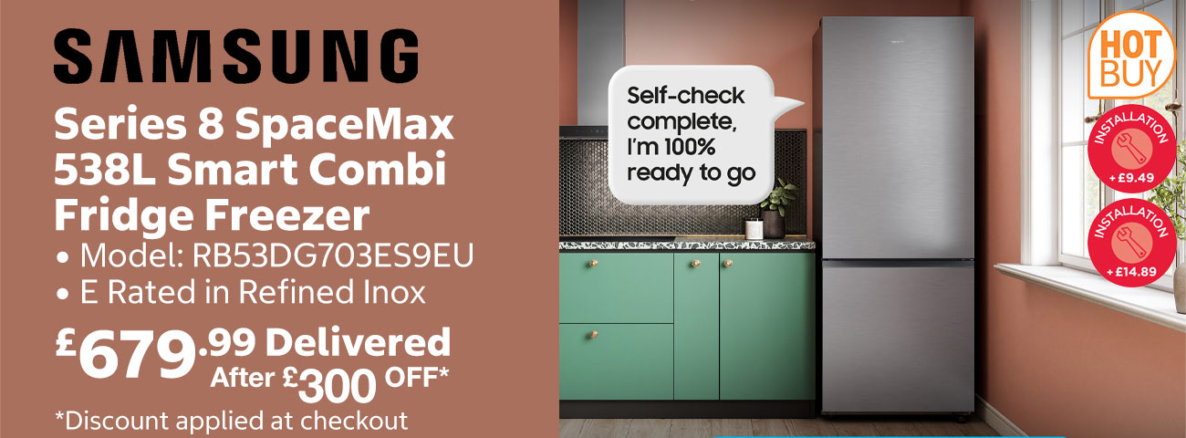 Samsung Series 8 SpaceMax 538L Smart Combi Fridge Freezer