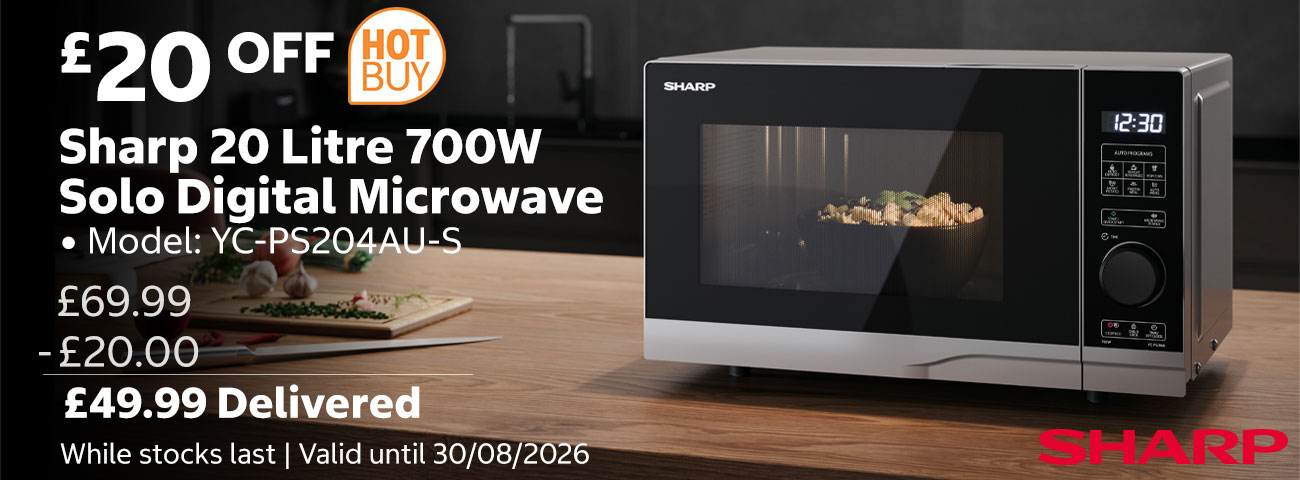 Sharp 20 Litre 700W Solo Digital Microwave