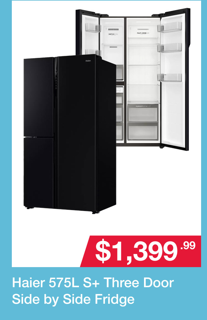 Haier S+ Three Door Side by Side Fridge 574L