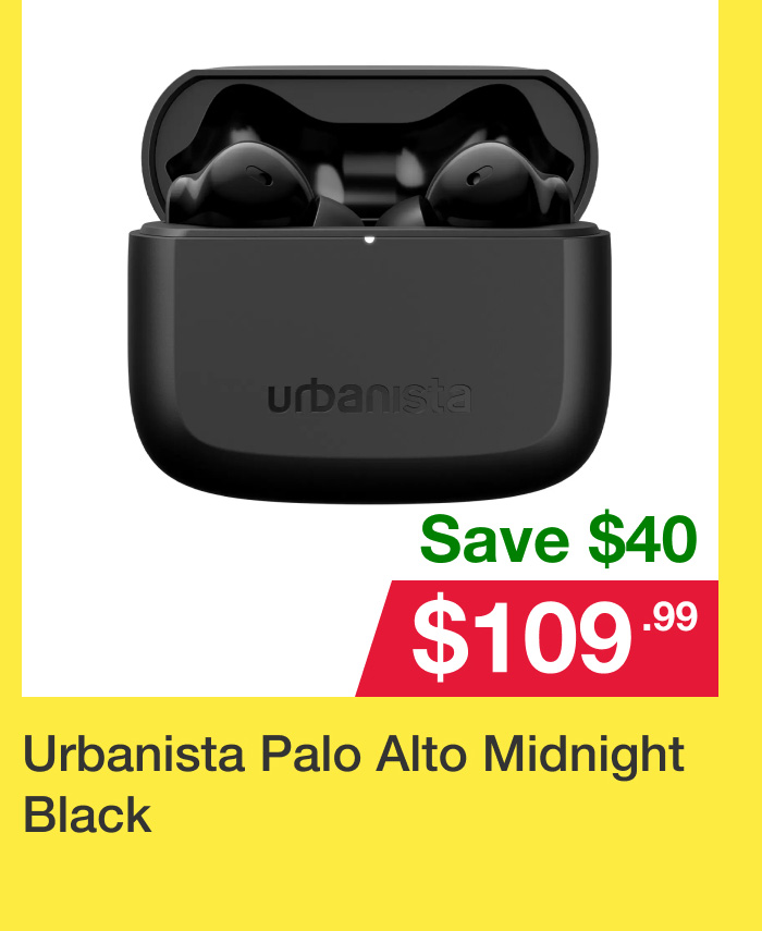 Urbanista Palo Alto Wireless earphones Midnight