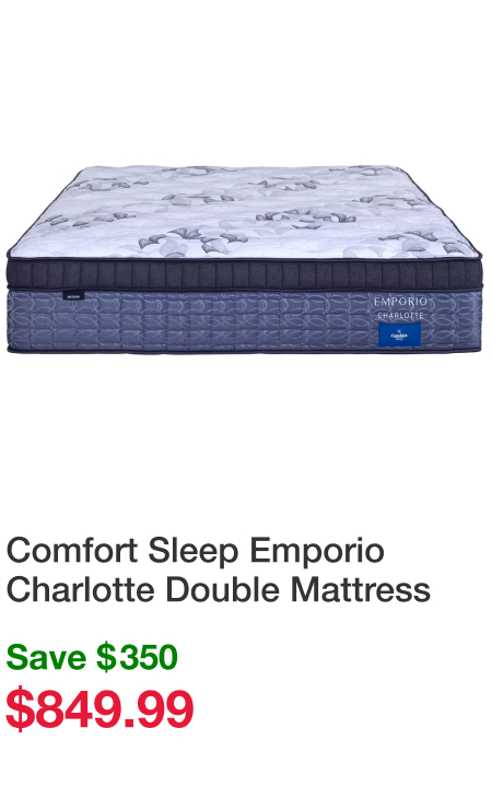 Comfort Sleep Emporio Charlotte Double Mattress