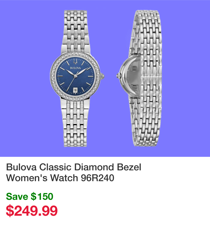 Bulova Classic Diamond Bezel Women's Watch