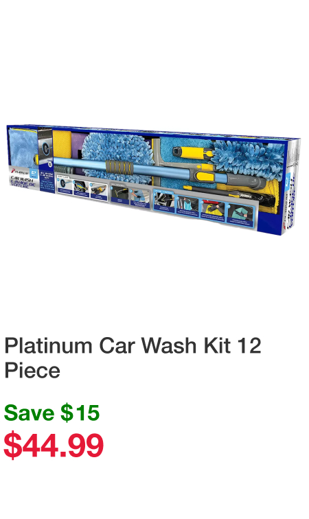 Platinum Car Wash Kit 12 Piece