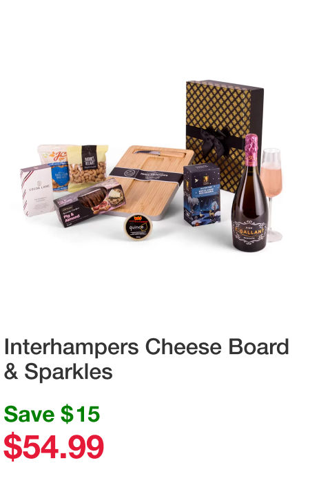 Interhampers Cheese Board & Sparkles